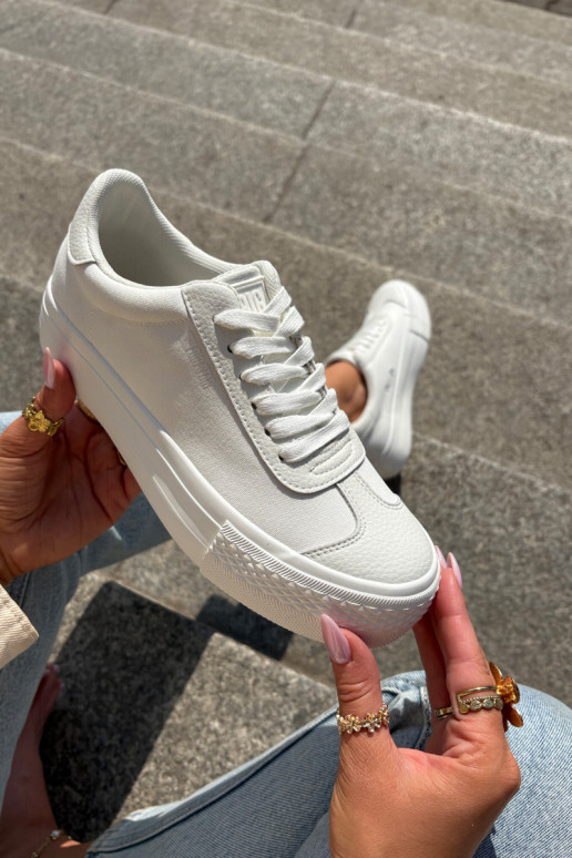 Scarpe per il tempo libero con una piattaforma Big Star RR274337 Colore bianco