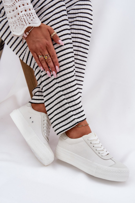 Scarpe per il tempo libero con una piattaforma Big Star RR274337 Colore bianco