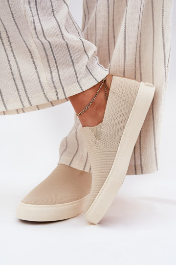 Scarpe per il tempo libero Slip-On Big Star RR274721 beige