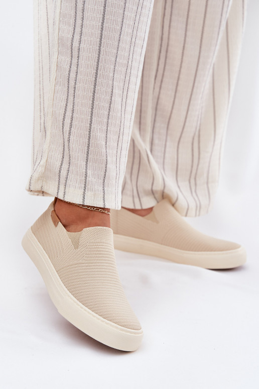 Scarpe per il tempo libero Slip-On Big Star RR274721 beige