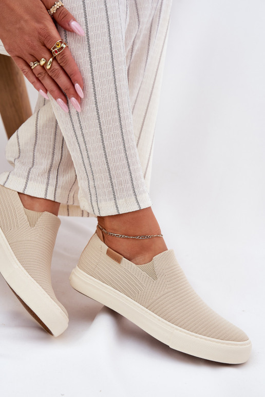 Scarpe per il tempo libero Slip-On Big Star RR274721 beige