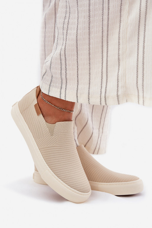 Scarpe per il tempo libero Slip-On Big Star RR274721 beige