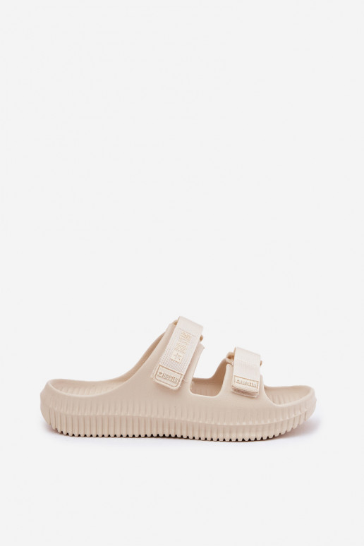 Pantofole leggere Pantofole da donna Z con chiusura adesivaami Big Star RR274A529 beige