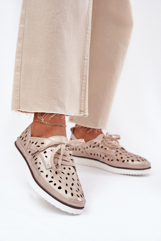 scarpe Pelle Femminile S.Barski LR51-611 colore dorato scarpe Pelle Femminile S.Barski LR51-611 colore dorato