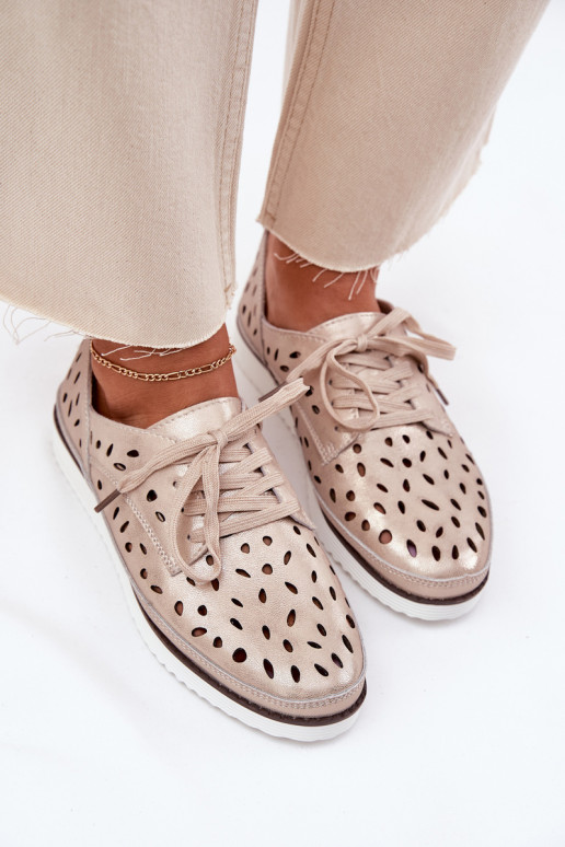 scarpe Pelle Femminile S.Barski LR51-611 colore dorato scarpe Pelle Femminile S.Barski LR51-611 colore dorato