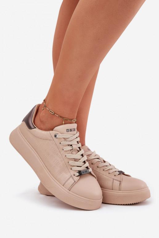 Scarpe modello sneakers Femminile in ecopelle Big Star RR274259 beige Scarpe modello sneakers Femminile in ecopelle Big Star RR274259 beige