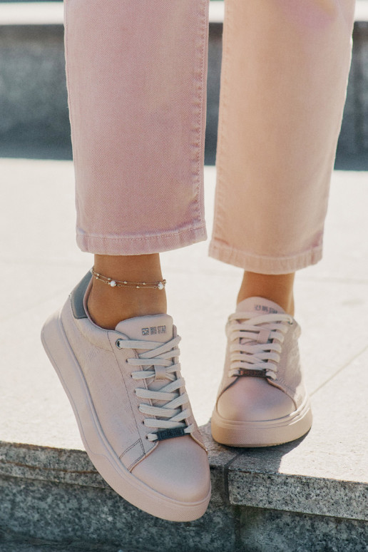 Scarpe modello sneakers Femminile in ecopelle Big Star RR274259 beige Scarpe modello sneakers Femminile in ecopelle Big Star RR274259 beige