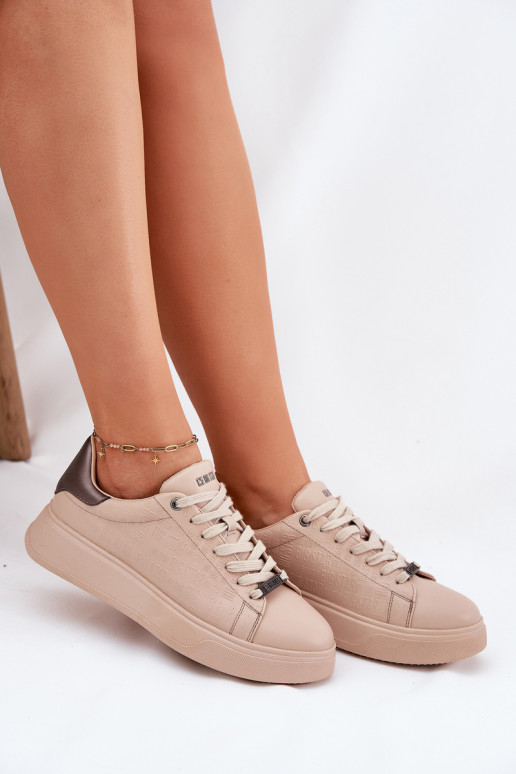 Scarpe modello sneakers Femminile in ecopelle Big Star RR274259 beige Scarpe modello sneakers Femminile in ecopelle Big Star RR274259 beige