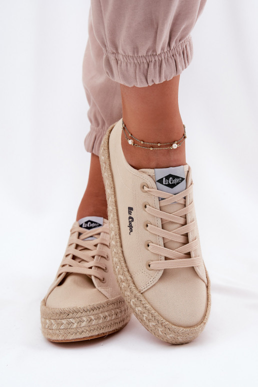 Scarpe per il tempo libero Con treccia Lee Cooper LCIN-25-44-3215 beige Scarpe per il tempo libero Con treccia Lee Cooper LCIN-25-44-3215 beige
