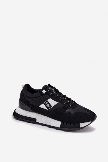 Scarpe modello sneakers Deveschio con una piattaforma Lee Cooper LCJ-25-03-3378M colore nero