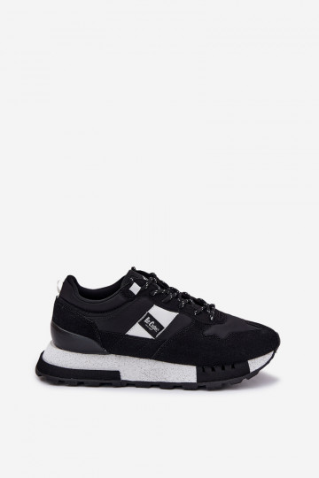 Scarpe modello sneakers Deveschio con una piattaforma Lee Cooper LCJ-25-03-3378M colore nero 2