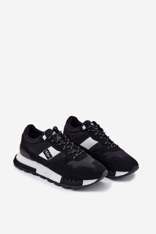 Scarpe modello sneakers Deveschio con una piattaforma Lee Cooper LCJ-25-03-3378M colore nero