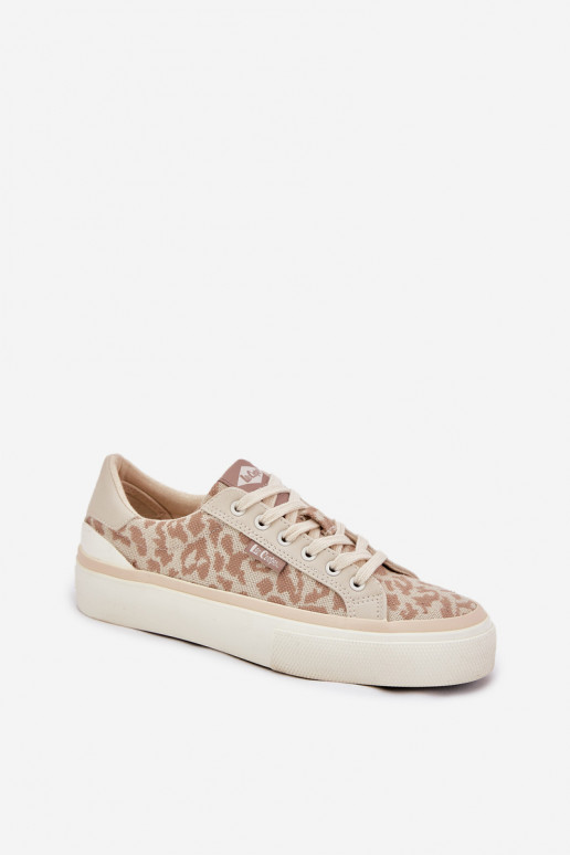 Basso Scarpe per il tempo libero con motivi di pelliccia di leopardo Lee Cooper LCIN-25-02-3330L beige Basso Scarpe per il tempo libero con motivi di pelliccia di leopardo Lee Cooper LCIN-25-02-3330L beige