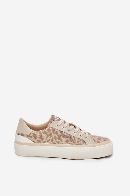 Basso Scarpe per il tempo libero con motivi di pelliccia di leopardo Lee Cooper LCIN-25-02-3330L beige Basso Scarpe per il tempo libero con motivi di pelliccia di leopardo Lee Cooper LCIN-25-02-3330L beige