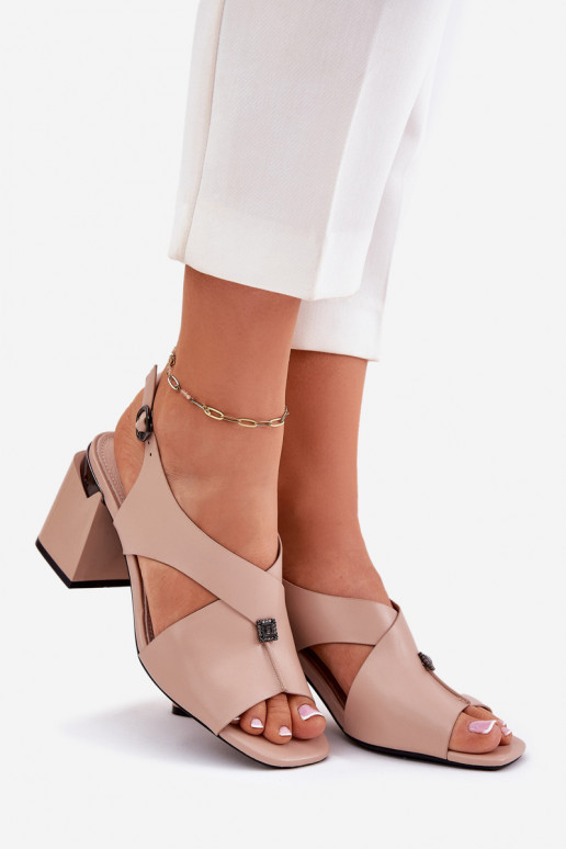 Stile elegante Sandali con tacco alto da donna Vinceza 62238 beige Stile elegante Sandali con tacco alto da donna Vinceza 62238 beige