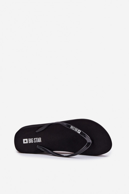Pantofole Pantofole Femminile Su un cuneo Big Star RR274A549 colore nero