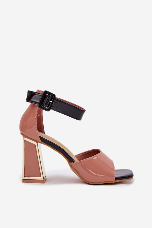 Sandali laccati da donna con i tacchi Vinceza 20266 colore rosa Sandali laccati da donna con i tacchi Vinceza 20266 colore rosa