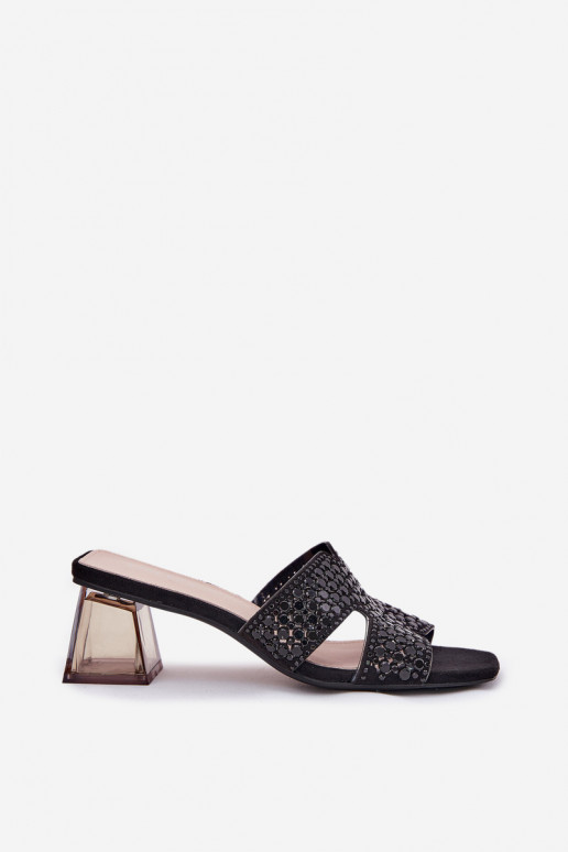 Pantofole da donna con i tacchi Vinceza 62230 colore nero Pantofole da donna con i tacchi Vinceza 62230 colore nero