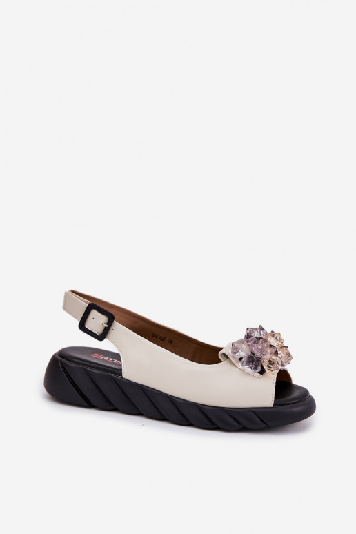 Sandali da donna Femminile con gli occhi lucenti Artiker 54C1627 beige Sandali da donna Femminile con gli occhi lucenti Artiker 54C1627 beige