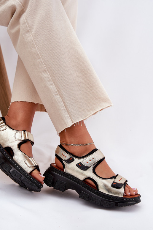 Sandali da donna Femminile Z con chiusura adesivaami Artiker 56C0469 colore dorato Sandali da donna Femminile Z con chiusura adesivaami Artiker 56C0469 colore dorato