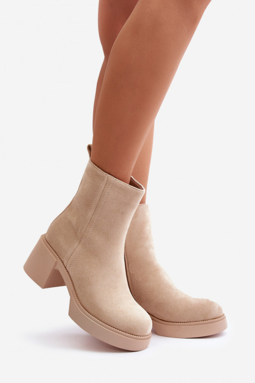 Stivaletti caldi color sabbia per...