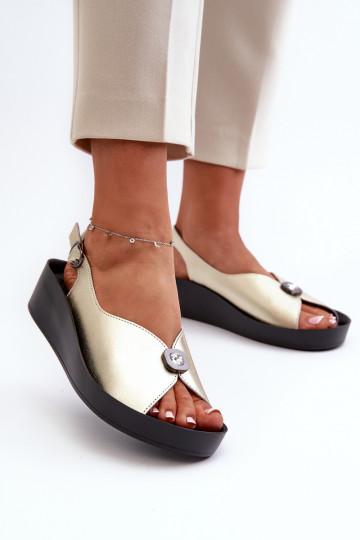 Pantofole da donna rosa con fibbie in schiuma, "Luciene"