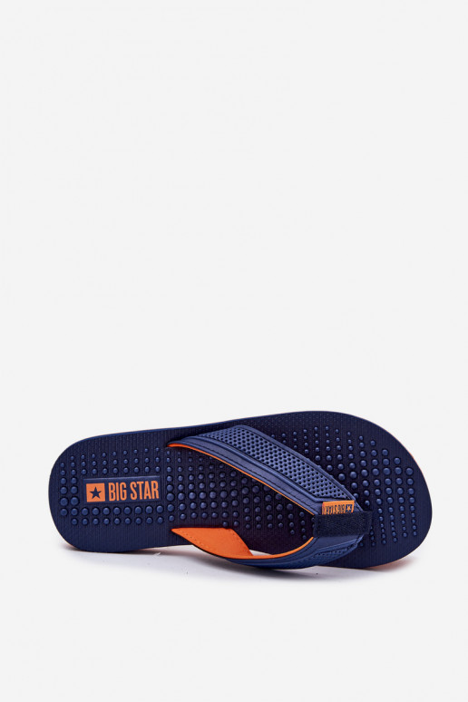 Deveschio Pantofole Pantofole Big Star RR174437 blu scuro