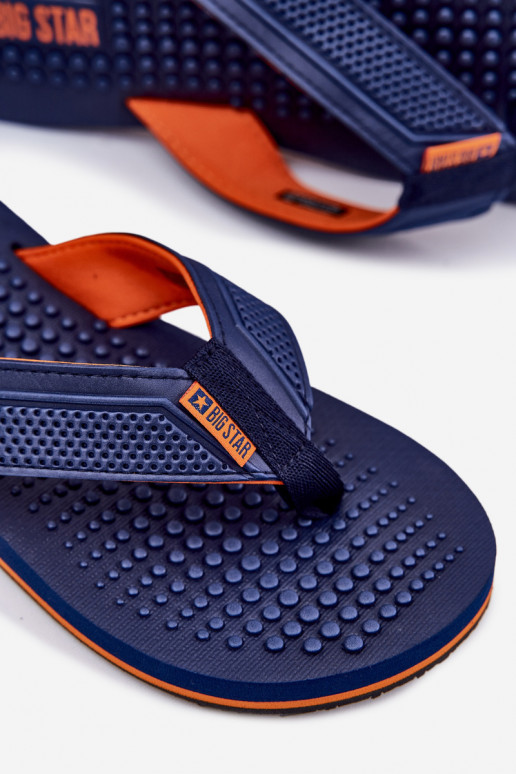 Deveschio Pantofole Pantofole Big Star RR174437 blu scuro