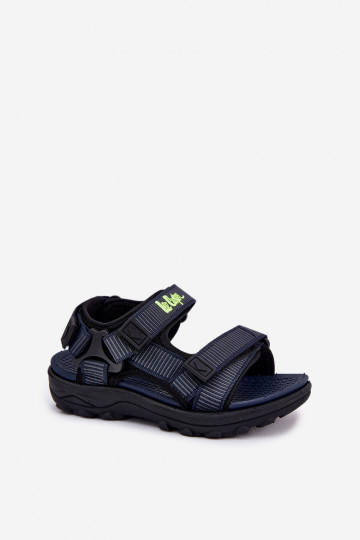 Scarpe da bambino casual rosa con velcro, Lee Cooper LCIN-25-02-3265K