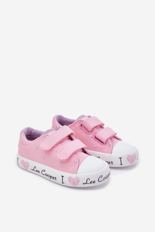 scarpe casual Infantile con chiusure adesive Lee Cooper LCIN-25-02-3265K colore rosa