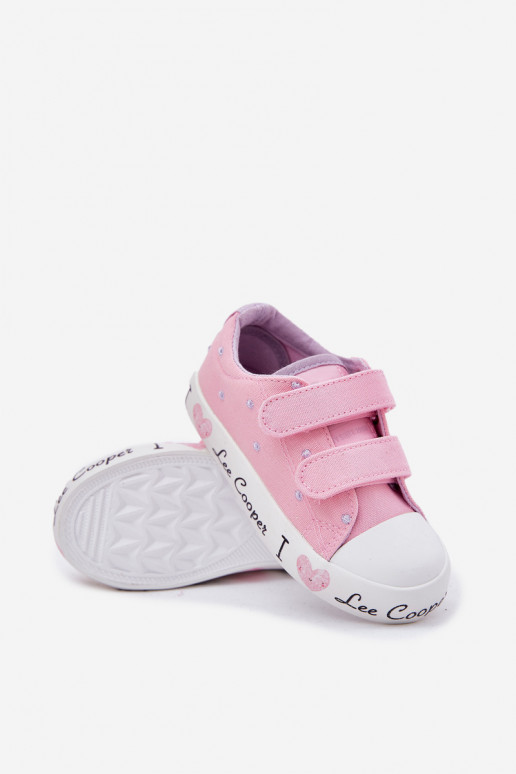 scarpe casual Infantile con chiusure adesive Lee Cooper LCIN-25-02-3265K colore rosa