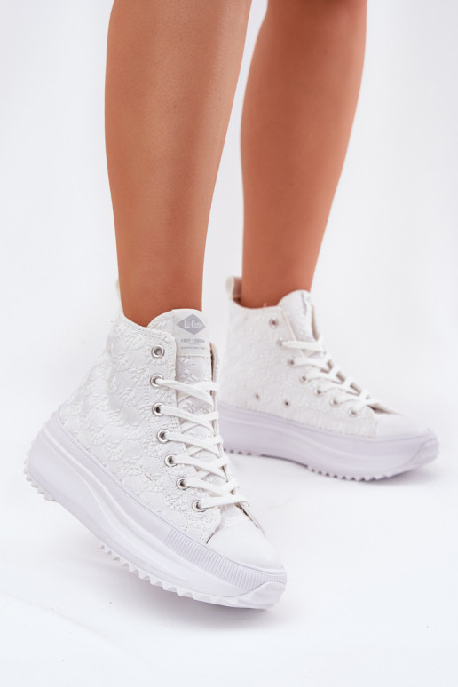 scarpe per il tempo libero con suola Femminile Lee Cooper LCIN-25-31-3461L Colore bianco