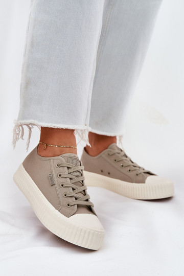 Scarpe casual grigie con plateau, Big Star RR274779