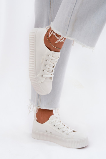 Scarpe casual bianche con plateau, Big Star RR274776