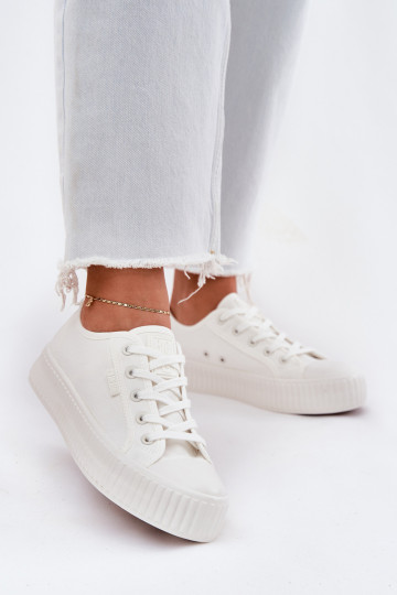 Scarpe casual bianche con plateau, Big Star RR274776 2