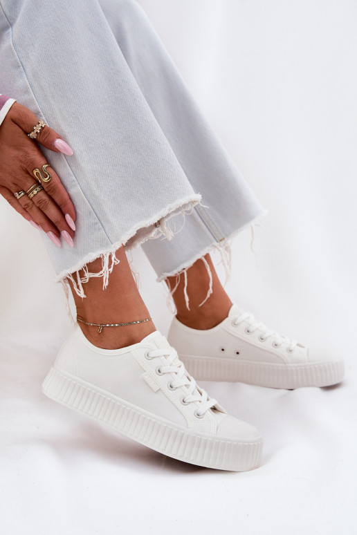  Scarpe per il tempo libero con una piattaforma Big Star RR274776 Colore bianco