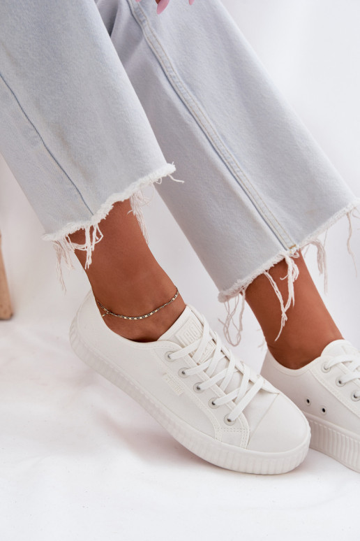  Scarpe per il tempo libero con una piattaforma Big Star RR274776 Colore bianco