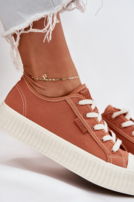  Scarpe per il tempo libero con una piattaforma Big Star RR274778 colore arancione