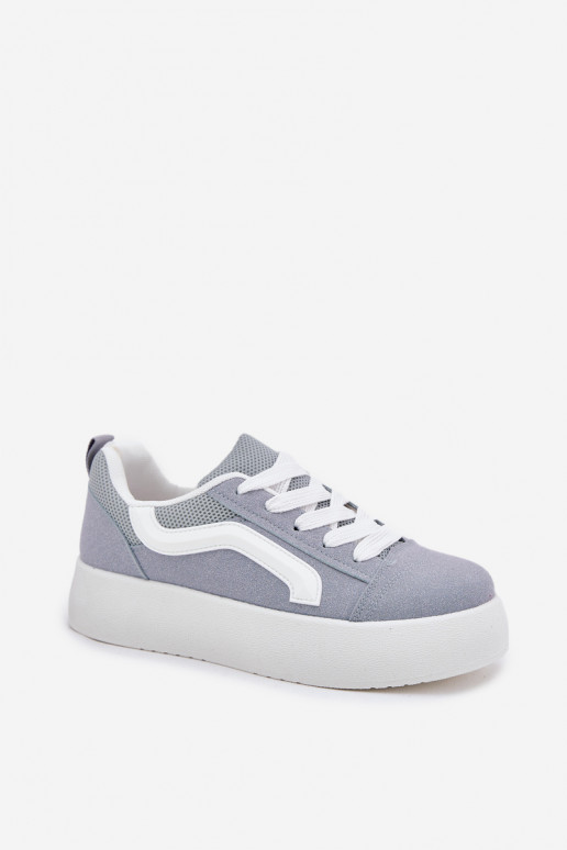 Scarpe modello sneakers Femminile con una piattaforma colore blu Tellnira