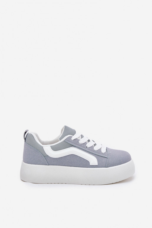 Scarpe modello sneakers Femminile con una piattaforma colore blu Tellnira