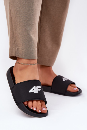 Infradito nere da donna, 4F 4FRMM00FSLIF010-20S