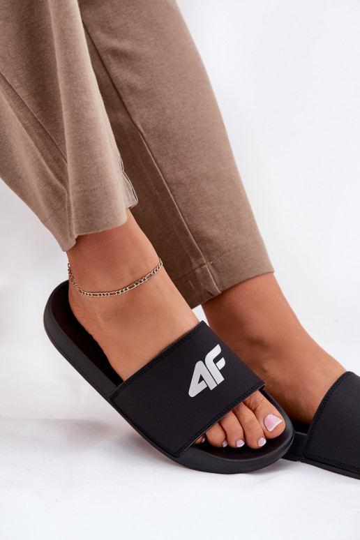 Pantofole da donna 4F 4FRMM00FSLIF010-20S colore nero Pantofole da donna 4F 4FRMM00FSLIF010-20S colore nero