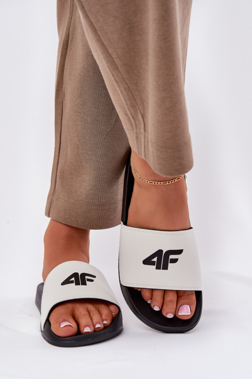 Pantofole da donna 4F 4FRMM00FSLIF010-10S Colore bianco Pantofole da donna 4F 4FRMM00FSLIF010-10S Colore bianco