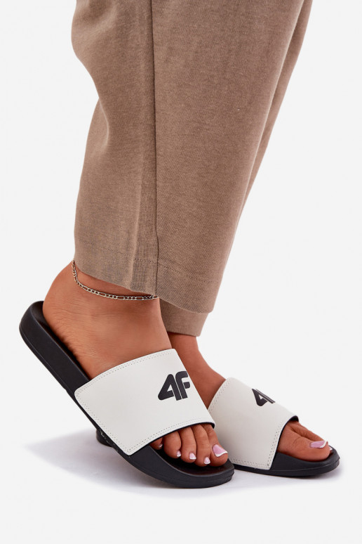 Pantofole da donna 4F 4FRMM00FSLIF010-10S Colore bianco Pantofole da donna 4F 4FRMM00FSLIF010-10S Colore bianco