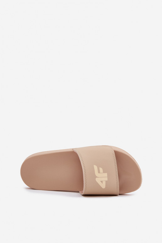 Pantofole da donna 4F 4FRMM00FSLIF010-83S beige Pantofole da donna 4F 4FRMM00FSLIF010-83S beige