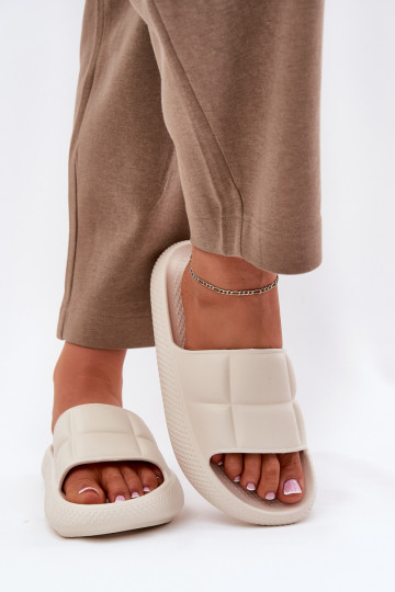 Pantofole leggere Pantofole da donna LEE MAYA SLIDER INOMEN LOIN 50251016 beige