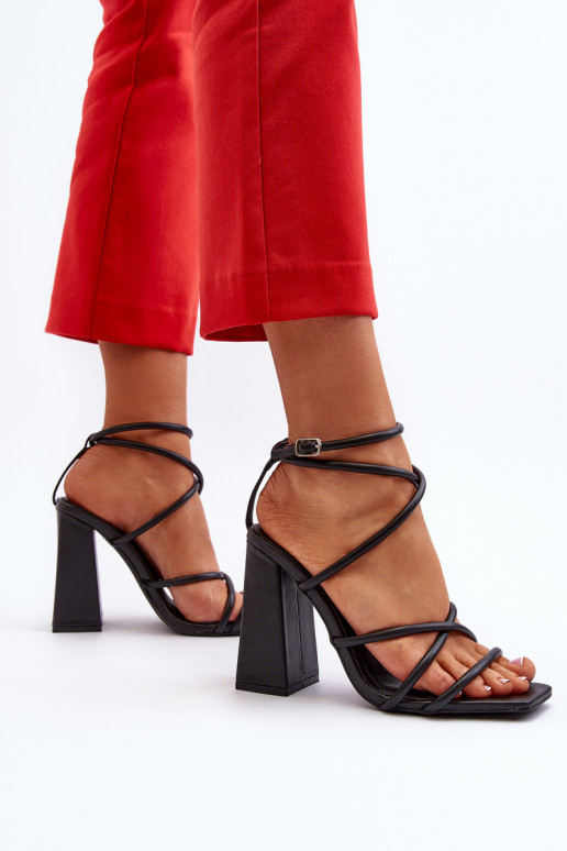 Alla moda Sandali col tacco alto colore nero Josette