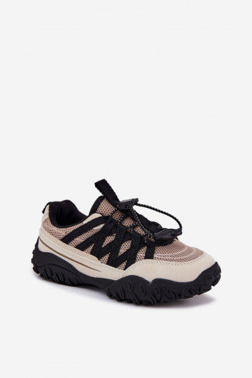 Scarpe sportive da bambino beige con zip, "Įjungtanelita"