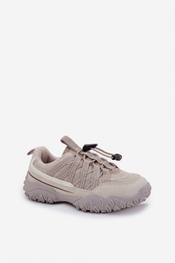 Scarpe sportive da bambino color avorio con zip, "Įjungtanelita"