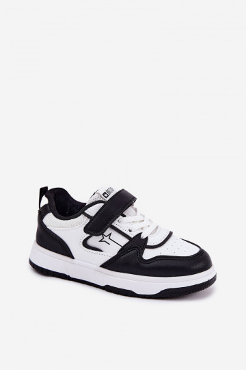 Scarpe sportive da bambino bianche e nere, Big Star RR374052